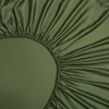 Bamboo Fitted Sheet 200 x 200 cm Green Olive Green