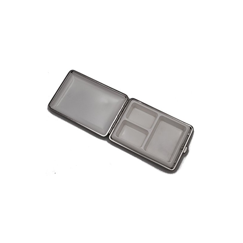 Germanus pill box case, made in Germany, large, brown