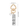 PATIKIL Alphabet Initial Letter Keychain, Cute Heart Crystal Keychains Car