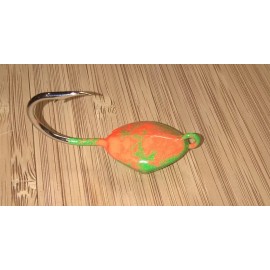 T&A Jigs 5PK TOG BLACKFISH GREEN ORANGE SHEEPSHEAD Ocean Sea Sweeper JIGS Tautog Porgy  - 3/4oz