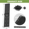 Mdkave Heavy Duty Gate Hinges,270° Solid Double Layer Folding Butt