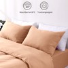 Hafaa Pillowcases 2 Pack Brushed Microfiber Peach Pillow Cases with