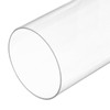 sourcing map Plastic Pipe Rigid Polycarbonate Round Tube Clear 3