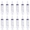 12 Pack 20ml Sterile Plastic Syringes, Multiple Uses Measuring Syringe
