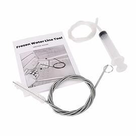 BQLZR Heating Up The Inside of The Refrigerator Thaw Water Line Part Total Length 625mm Plastic White