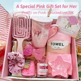 Self Care Package Get Well Soon Gifts Basket for Women,Spa Gifts With Canvas Bag,Birthday Gifts for Women Thinking of You Gifts,Anniversary Valentines Christmas Gifts for Mom Sister Wife Friends