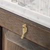 MARGUERASW 4 Pack Brass Drawer Pull Knob，Gold Drawer knobs Bird
