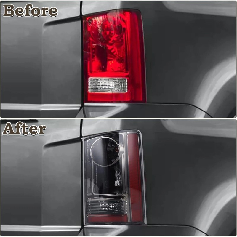 Mayello Black Chrome Housing Tail Lights Rear Lamps Fit For
