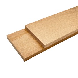 Barrington Hardwoods' Quarter Sawn White Oak Lumber Board - 3/4" x 6" (2 Pcs) (3/4" x 6" x 18")