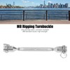 2PCS M8 Thread Stainless Steel Turnbuckle Wire Rope Tensioner Marine