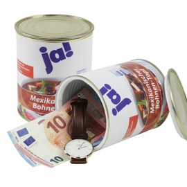 Dosesafe Safe Deposit Box Money Hideaway in the Design of a Tin Box, Design Selectable