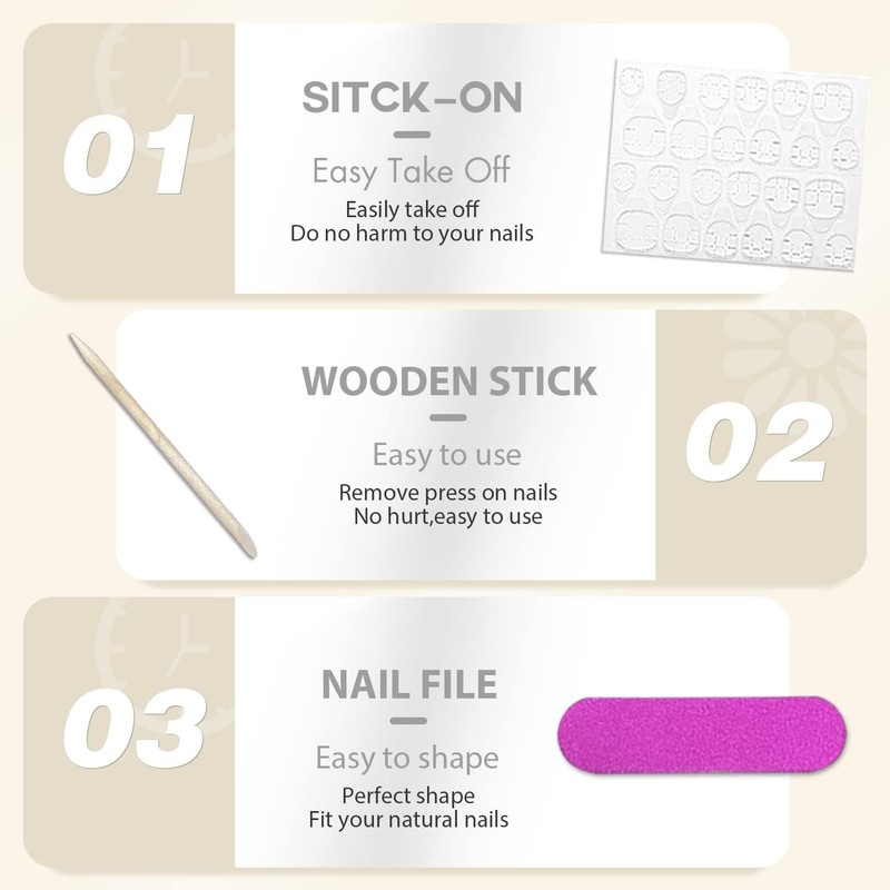 Red Press On Nails Medium Long Square, KQueenest Medium Coffin