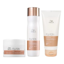 Kit Wella Shampoo, Acondicionador Y Mascarilla Fusion