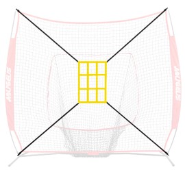 AOLIGEIJS Baseball Net Adjustable Strike Zone Target… (Strike Zone Pro, Yellow)