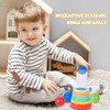 Montessori Interactive Stacking Rings and Balls for Babies 6-12 Months