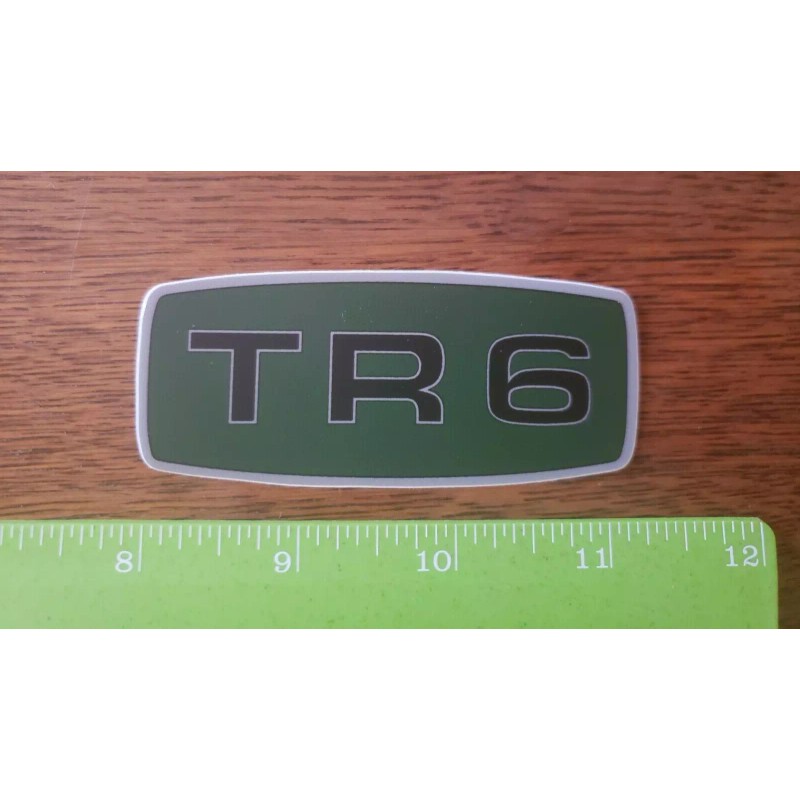 Triumph TR6 Badge Grill Logo 3"+ Vinyl Full Color Sticker