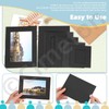Cimeton 50Pcs Black Paper Picture Frames 3" 4" 5" 6"
