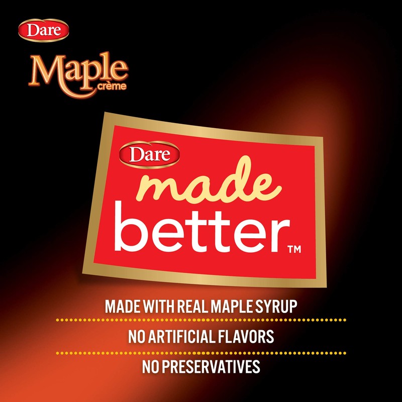 Dare Ultimate Maple Leaf Creme Cookies 300g Box {Imported from