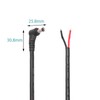 PENGLIN 2PCS 14AWG Right Angle DC Power Pigtails Cable, 5.5mm
