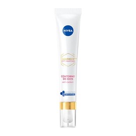 NIVEA Luminous630 Anti-Manchas Contorno de Ojos Anti-Ojeras (15 ml) - Enriquecido con Ácido Hialurónico y Cafeína para una Piel Luminosa sin Ojeras.