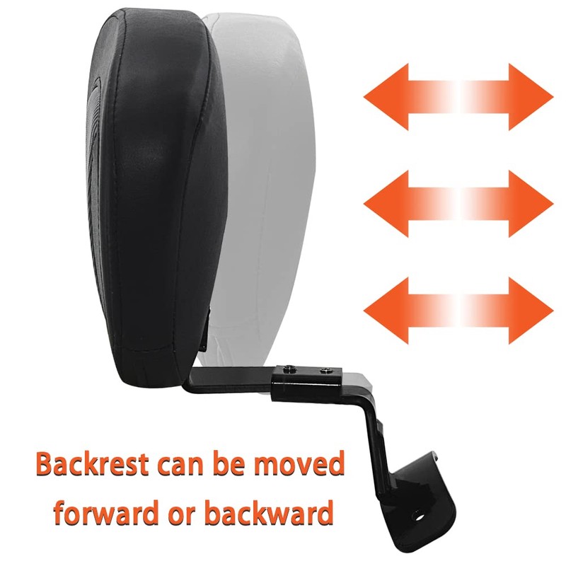 FOVPLUE Rider Backrest, Adjustable Driver Backrest Pad Kit fits for