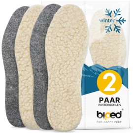Biped 2 Pairs of Extra Thick Wool Soles Made of Lambswool and Felt z1004 (EU 43)