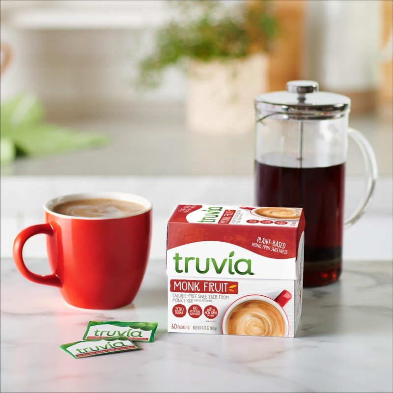 Truvia Calorie-Free Sweetener from the Monk Fruit Packets, 60 Count