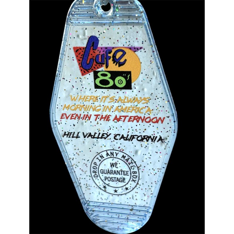 Café 80s Keytag – Back to the Future Nostalgia