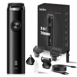 SEJOY Cordless Professional Hair Clippers Trimmer 8 IN 1 Cutting Machine Barber Salon