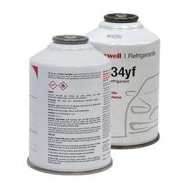 ZeroR® Genuine R1234YF in 8oz SSV Cans | Cans with Zeror Service Label (2 Cans)