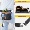 quipuda Tool Pouch, Genuine Leather Tool Belt Pouch, with Adjustable
