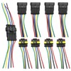 Vkinman 5 Sets 5-Pin Waterproof Automotive Electrical Connector Plug and