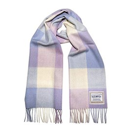 Heritage Traditions 100% Pure Wool Tartan Scarves Shawls and Wraps (Lilac Box)