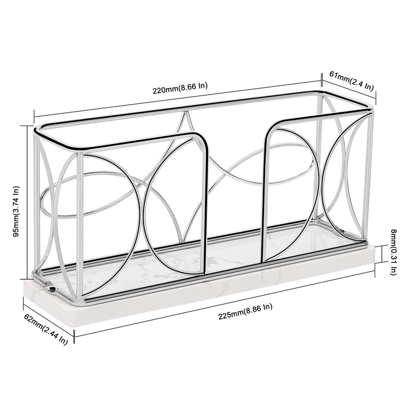 VERSAINSECT in Holder with Marble Base, Freestanding Guest Towel Paper