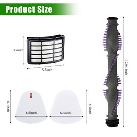 MZY LLC Vacuum Filter Replacement for Shark Navigator Lift Away NV350 NV351 NV352 NV355 NV356 NV357 NV358 UV440 Replacement Parts 2 Hepa Filter + 4 Foam + 1 Brush Roller + 2 Belt + 2Wheels