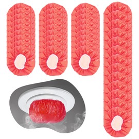 40 Pcs Smoke Detector Covers for Cooking Smoke Detector Fire Alarm Dust Cover Thicken Plastic Smoke Alarm Cover Reusable Elastic Fire Alarm Covers Plate for Home Cooking or Baking, Red