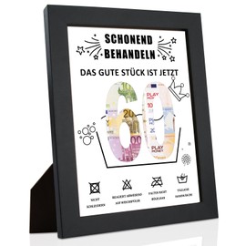 Szhhrxi 60th Birthday Money Gift - Photo Frame, Gifts for 60th Birthday Man/Woman, Money Gifts Packaging for Birthday Picture Frame 50 x 23 cm, Money Gifts Birthday for Friends, Family