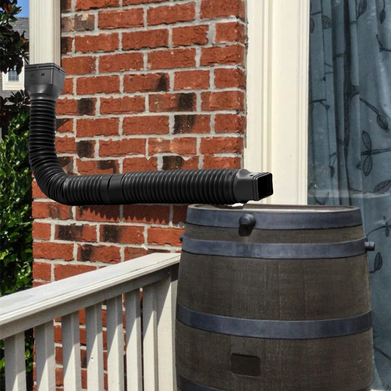 Ausla Rain Gutter Extension, 20in-59in Telescopic Prevents Flooding Rain Gutter