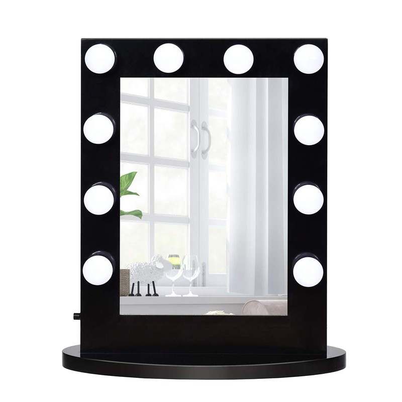 GLACER Hollywood Vanity Mirror with Lights, LED Illuminated Cosmetic Mirror
