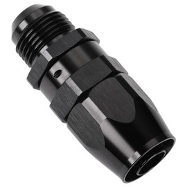 Podavelle 10AN Male Flare to 10AN Swivel Hose End Fitting Adapter Straight Aluminum Black
