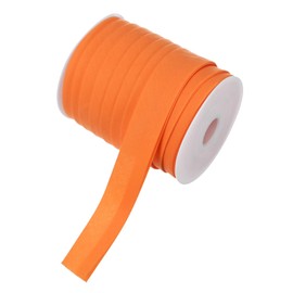 M METERXITY 1" 25 Yards Cotton Bias Binding Tape Bulk Double Fold Bias Tape Sewing/Sewing/Quilting/DIY Craft [Orange]