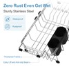 GSlife Small Sink Dish Drying Rack - Expandable Stainless Steel