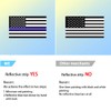 3PCS Reflective American US Flag Decal for Car, 5''×3'' Vinyl