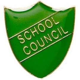 School Council Shield Badge Green SB011G