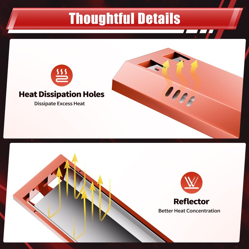 SanBouSi 2000W Infrared Paint Curing Baking Lamp Heat Lamp Paint