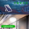 MEIHONG Solar Ceiling Light, Porch Ceiling Light with Remote, Dimmable