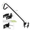 2 Packs 11 Inch Fence Deck Hook Rail Hanging Mounting