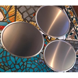 Dirtroad Racing SET OF 3-OVAL PIT BIKE RACING NUMBER PLATES 7.5”x9”x032"x1