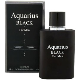 AQUARIUS BLACK Men's Designer Inspired Cologne EDT. Aromatic Aquatic fragrance for men 3.4 Fl. Oz. Eau de Parfum
