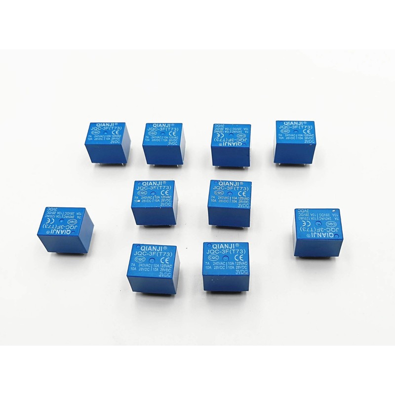 LUOYIMAO General Purpose Relay 10 pcs DC 3V Coil 5